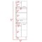 Tuhome Caribe Microwave Cabinet, Four Legs, One Drawer, Double Door, One Shelf, White/Smokey Oak MBI5579 - alternate 4